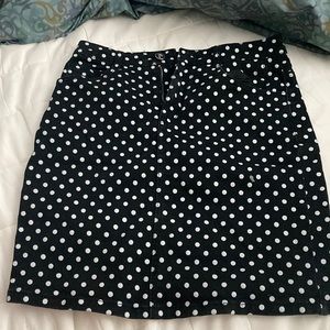 Never used skirt with polka dots and cute bows